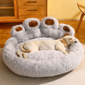 Cute Bear Paw Dog Bed Plush Winter Warm Mat Pets Kennel Large Dog Sleeping Bed Puppy Cat Sofa Blanket Cushion Pets Accessories.