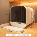 Litter Box Oversized Deodorant Cat Toilet Closed Litter Box Extra Large Splash-Proof Litter Box for Cats.