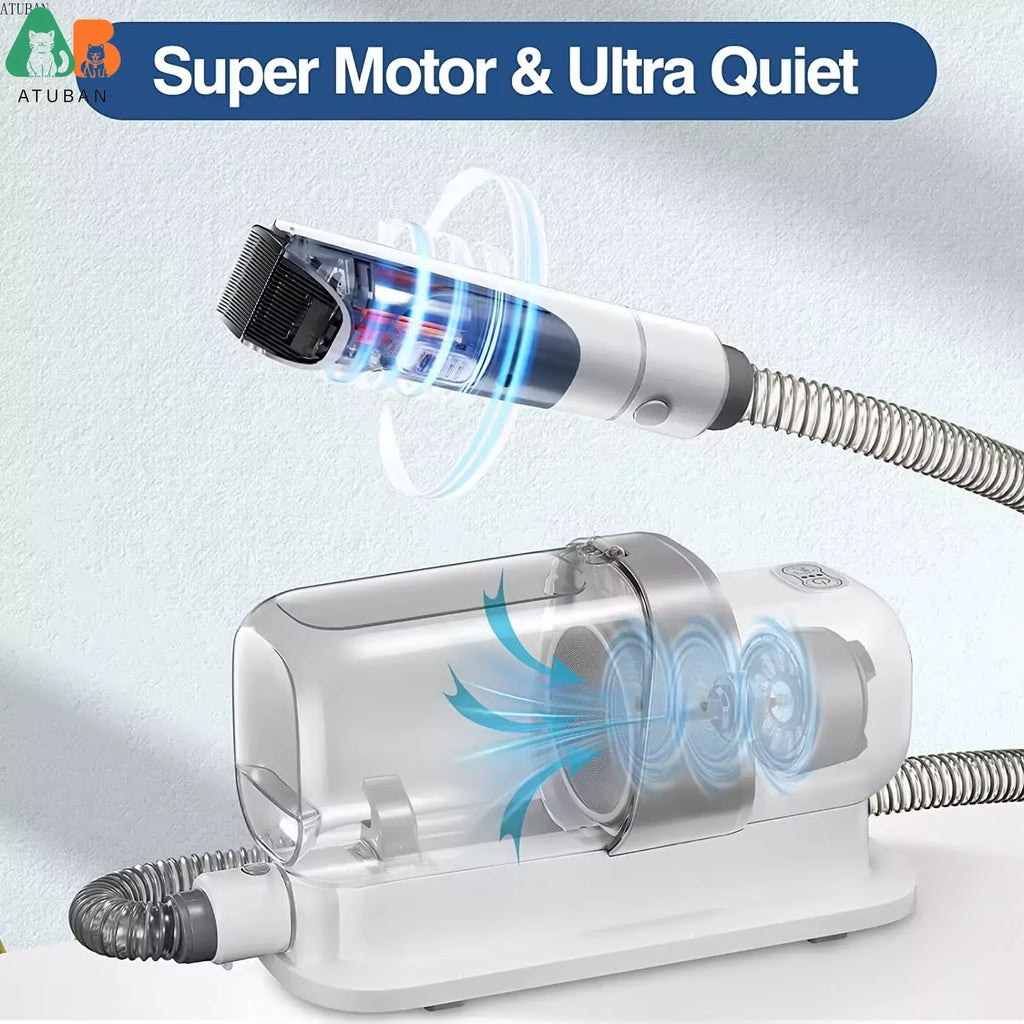 Pet Grooming Vacuum & Dog Grooming Kit with 2.3L Capacity Larger Pet Hair Dust Cup Dog Brush for Pet Hair Vacuum Cleaner.