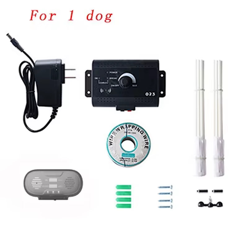 Pet Dog Electric Fence with No Electric Shock Dog Training Collars with Sound Recording Playback Buried Fence Containment System.