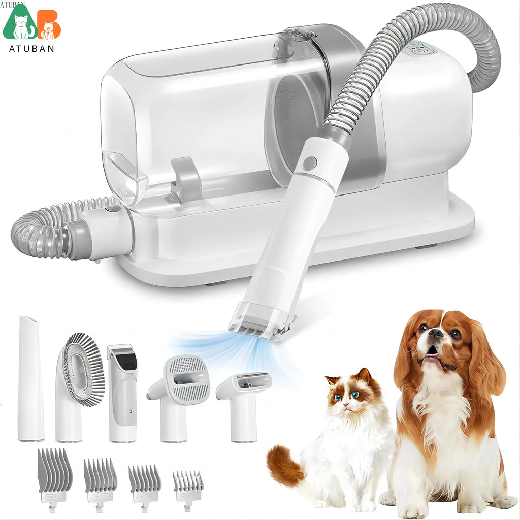 Pet Grooming Vacuum & Dog Grooming Kit with 2.3L Capacity Larger Pet Hair Dust Cup Dog Brush for Pet Hair Vacuum Cleaner.